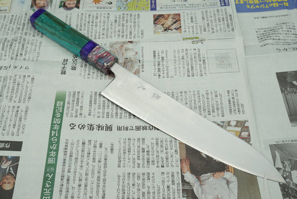 Tsunehisa Migaki AS  240mm Gyuto Custom #1 - RealSharpKnife.com