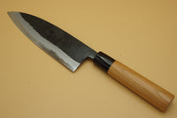 Hinokuni Shirogami #1 180mm Santoku - RealSharpKnife.com