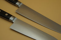 Tsunehisa SK 210mm Gyuto & 170mm Santoku Western Handle Set - RealSharpKnife.com