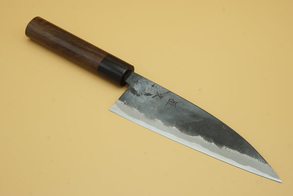 Tsunehisa Shirogami #2 Kurouchi 165mm Funayuki - RealSharpKnife.com